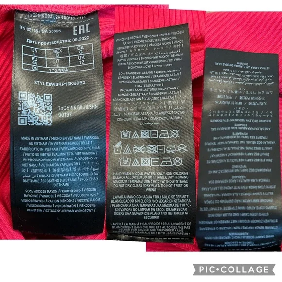 Guess Amelia Off Shoulder Fitted Ribbed Top In Fruit Punch Pink Sz L NWT - Picture 10 of 11